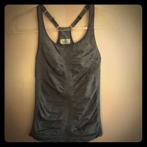 Grey ruched athleta tank size S